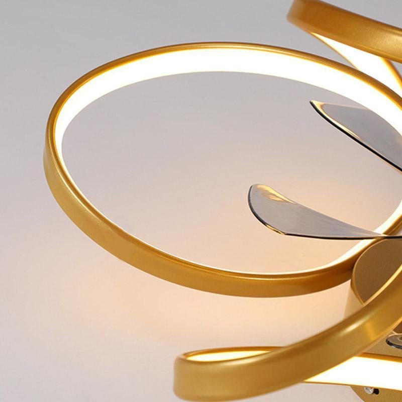 Bloem LED Moderne Plafondventilator Met Afstandsbediening