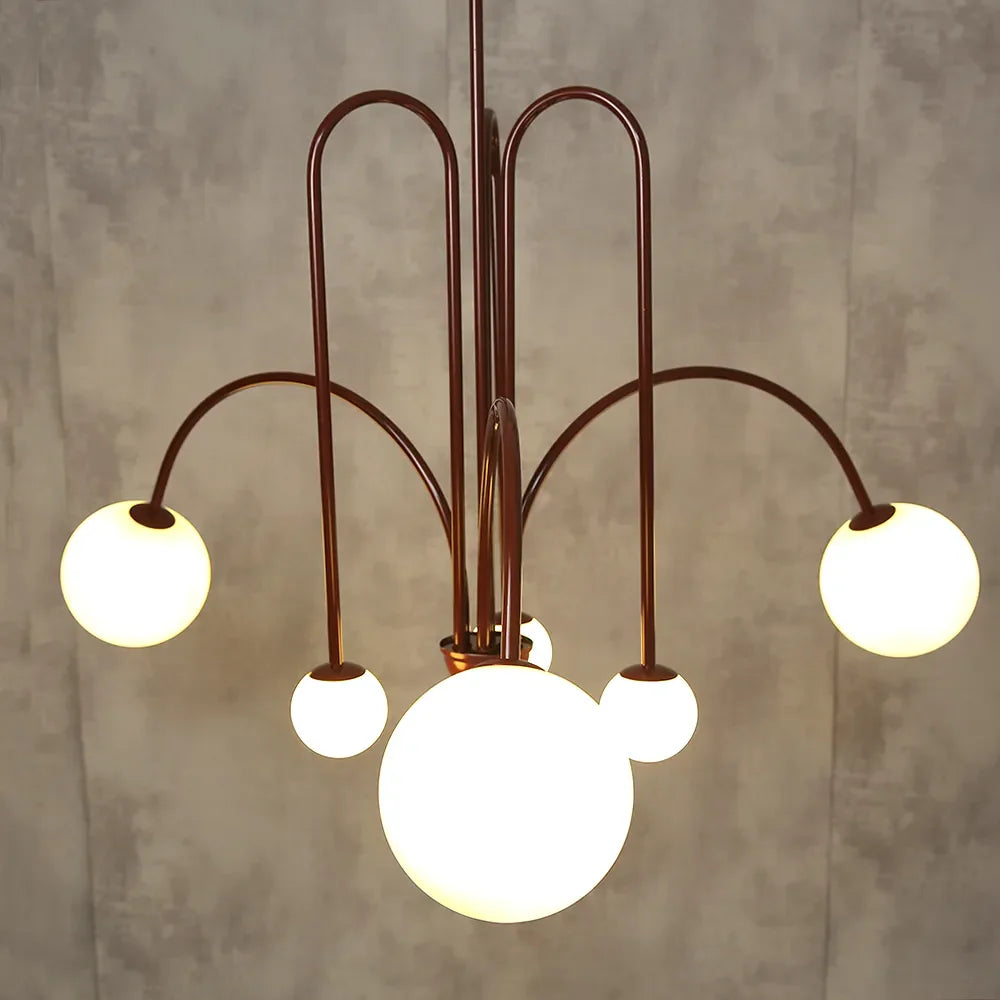 Moderne Gran Finale Hangende Kroonluchters Lange Lijn Metaal Lichtarmatuur