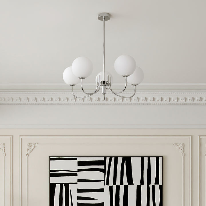 Bubbel Roze Glas Marshmallow Kroonluchter