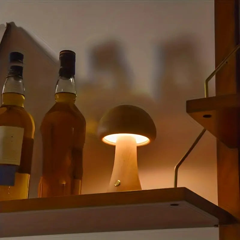 MagiLamp - Draadloze Paddenstoellamp | LED Tafellamp voor Sfeerverlichting en Gezellige Ruimtes
