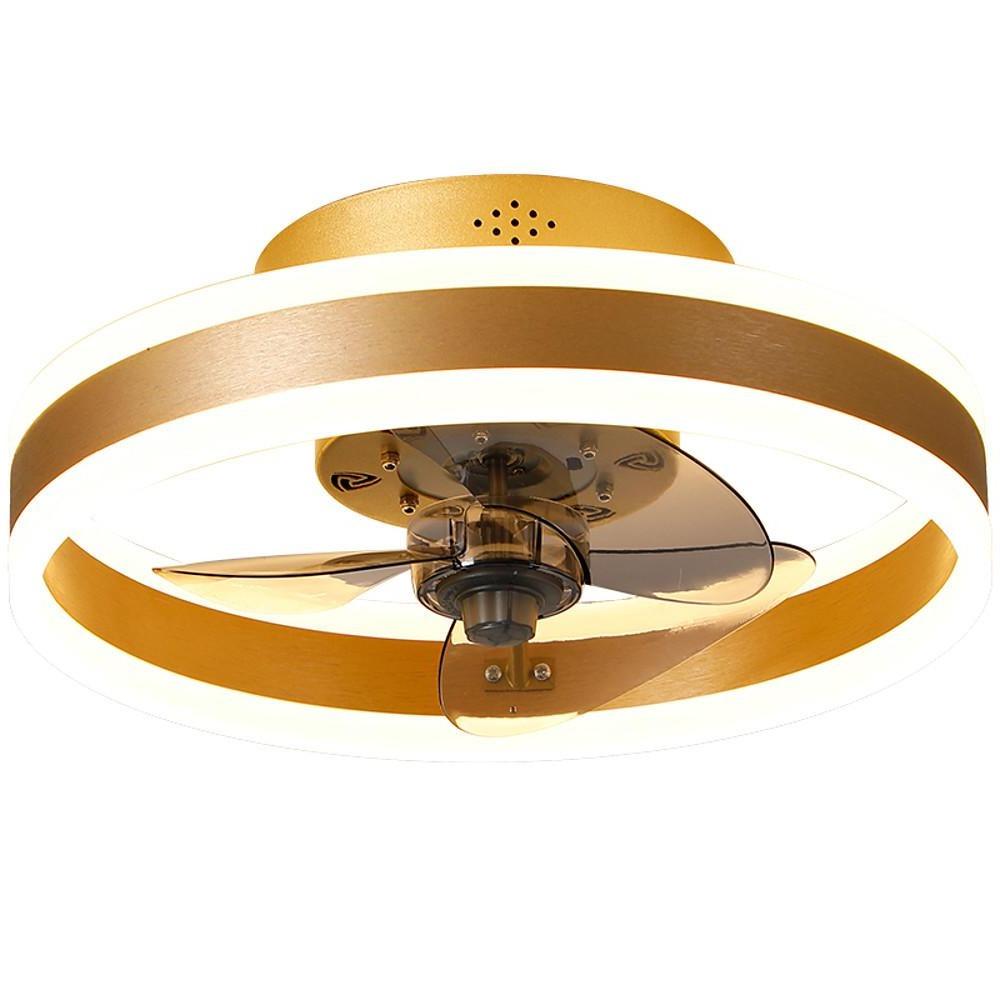 41cm Cirkelvormige Dimbare LED Moderne Plafondventilator Met Lamp