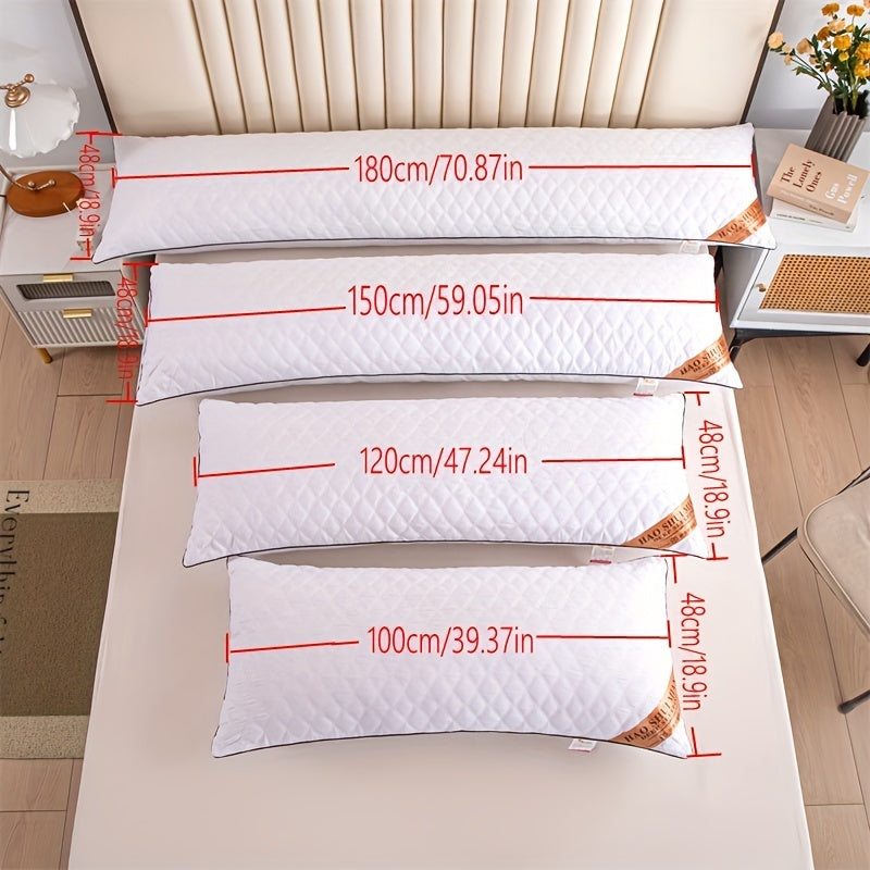 LuxurySoft - Extra Lang Hypoallergeen Kussen voor Rug- en Zijslapers, Zacht en Ademend, Machinewasbaar