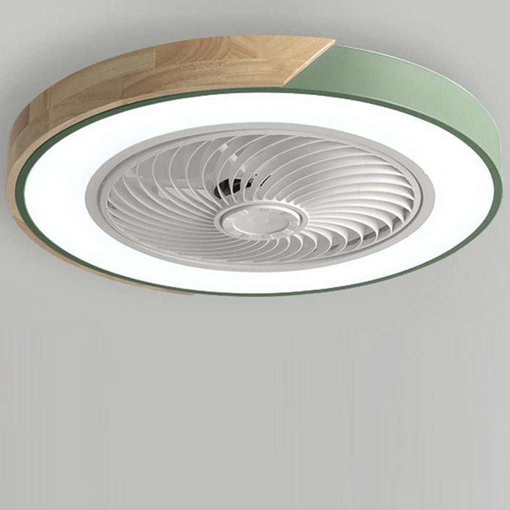 Ronde Vierkante Geïntegreerde LED Ventilator Plafondlamp Met Afstandsbediening