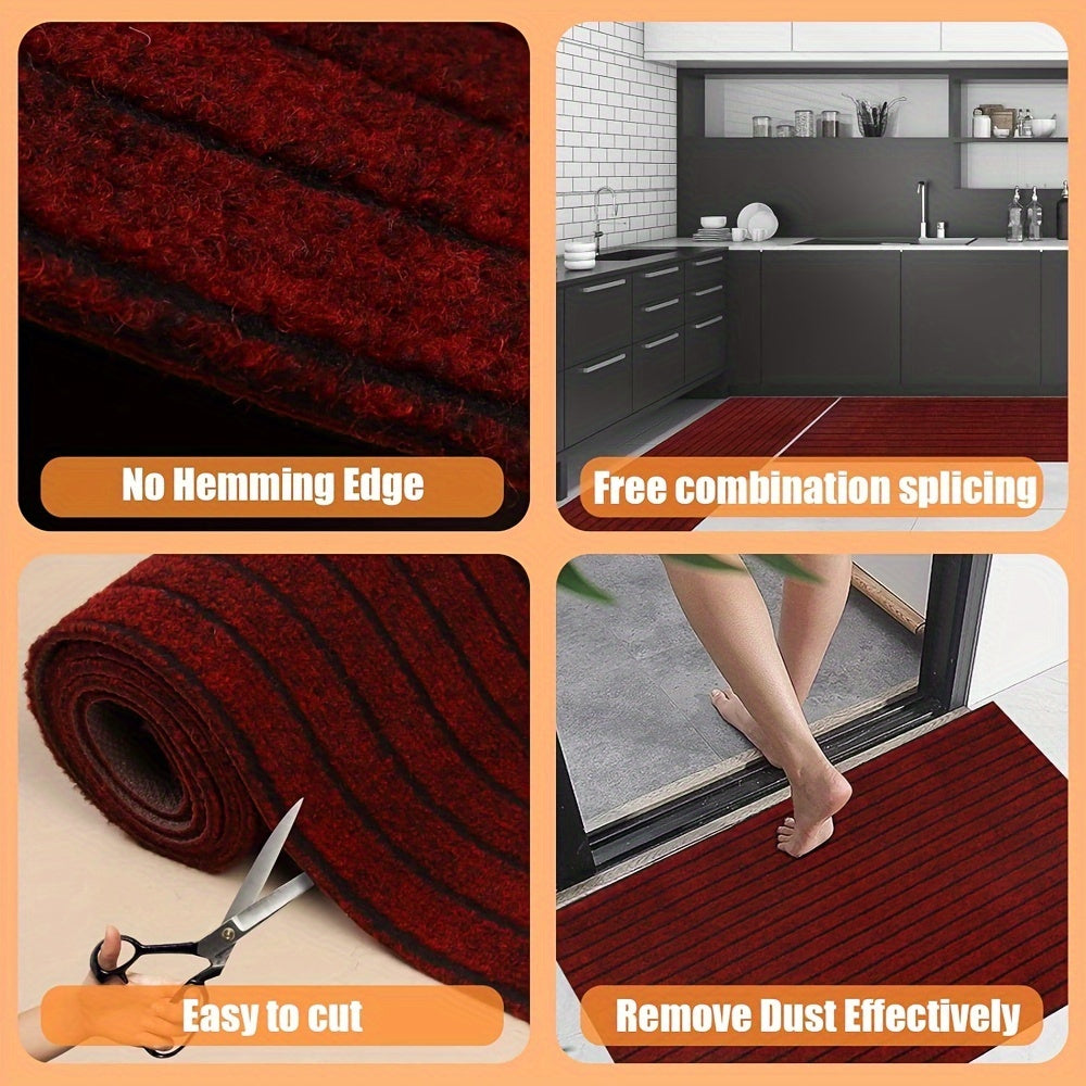 Antislip Lange Loper – Wasbare Tapijt met Rubberen Onderkant voor Binnen & Buiten | Perfect voor Hal & Balkon