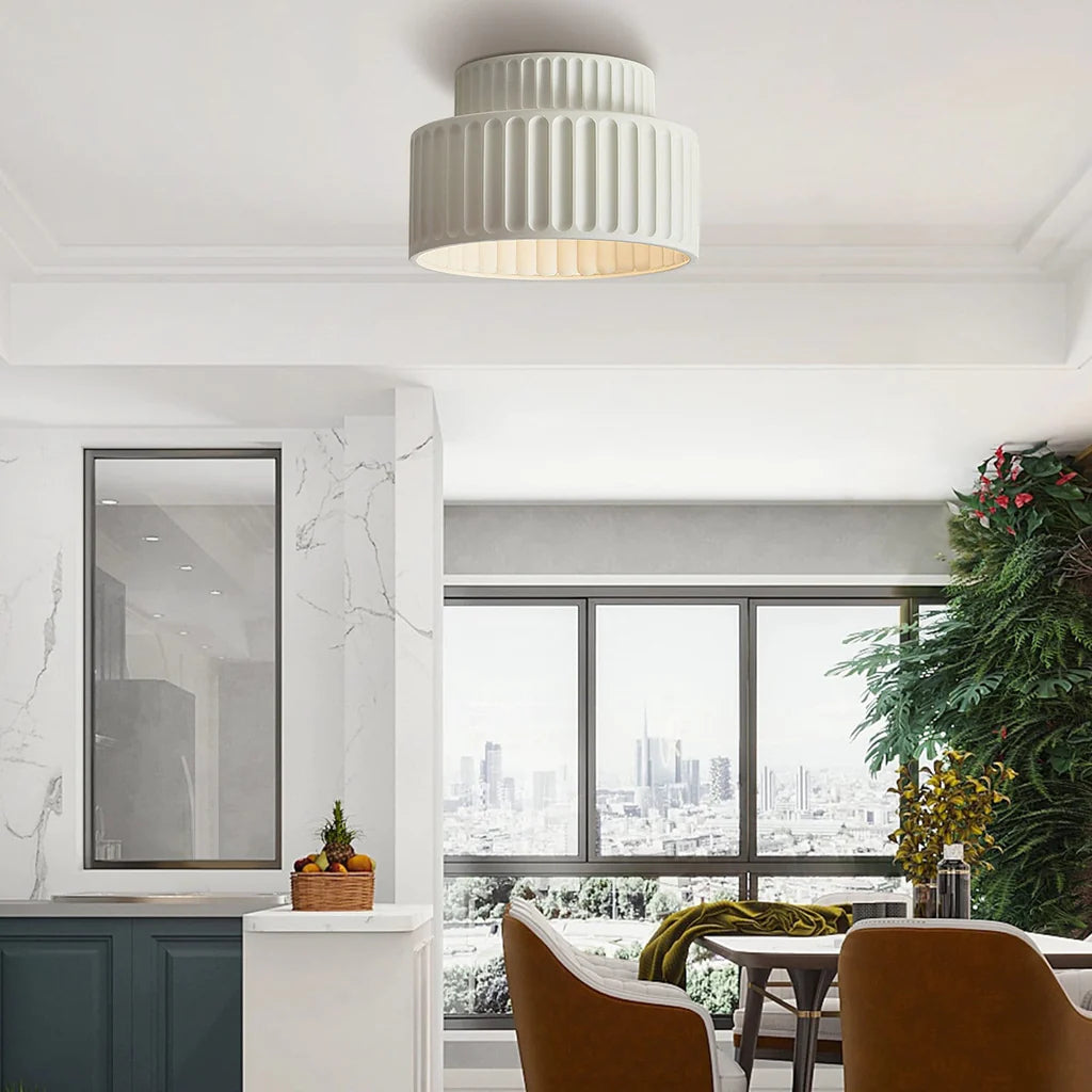 Vintage Crème Stijl Geschilderde Plafondlamp