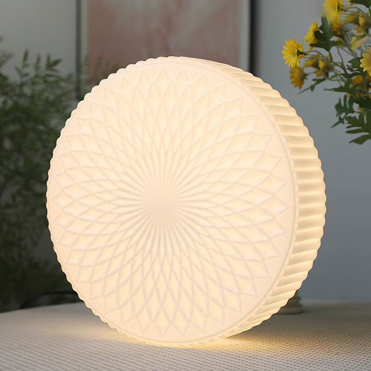 Retro Nostalgie Melkwit Glazen Plafondlamp