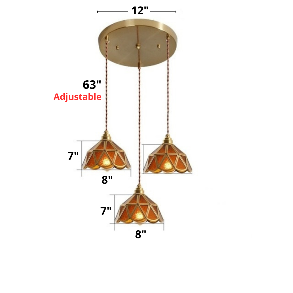 Vintage Glas-in-lood Hanglampen