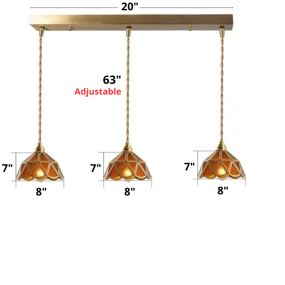 Vintage Glas-in-lood Hanglampen