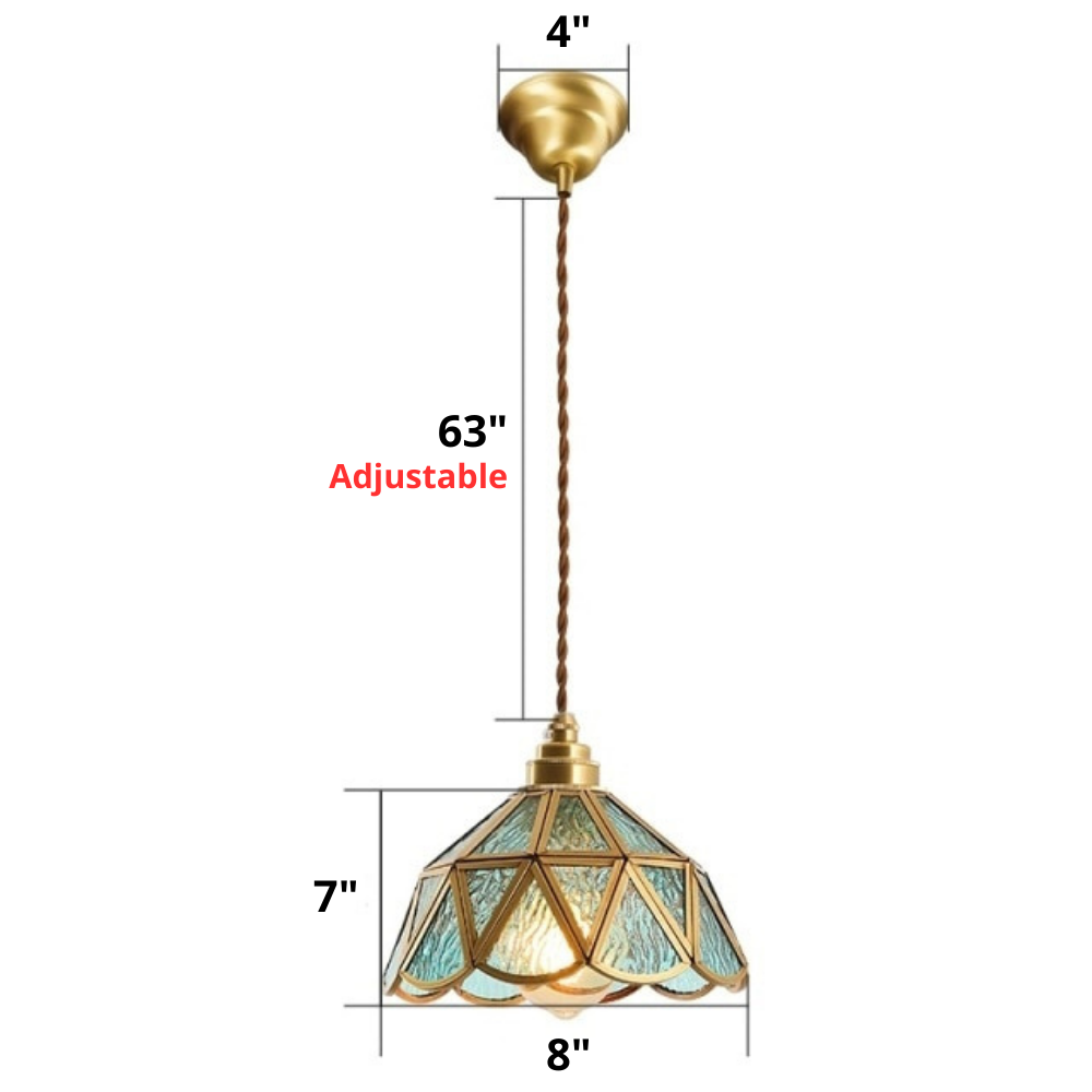 Vintage Glas-in-lood Hanglampen