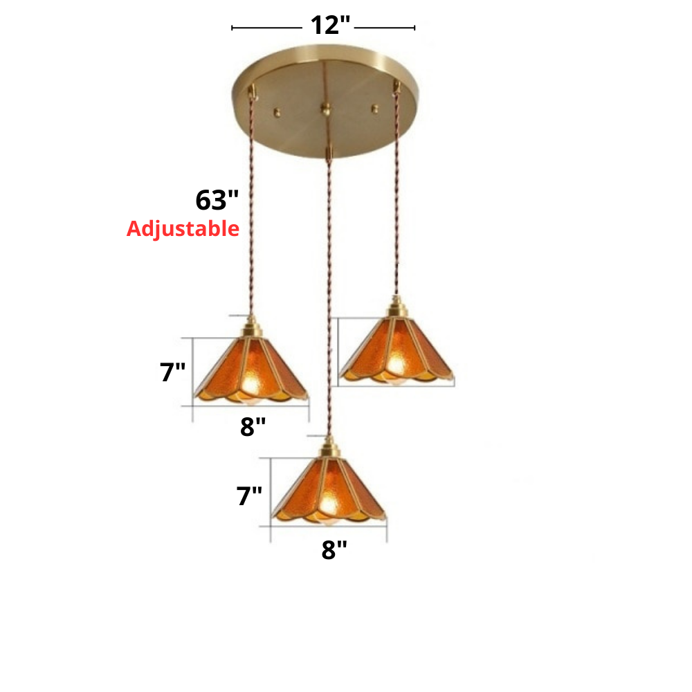 Vintage Glas-in-lood Hanglampen