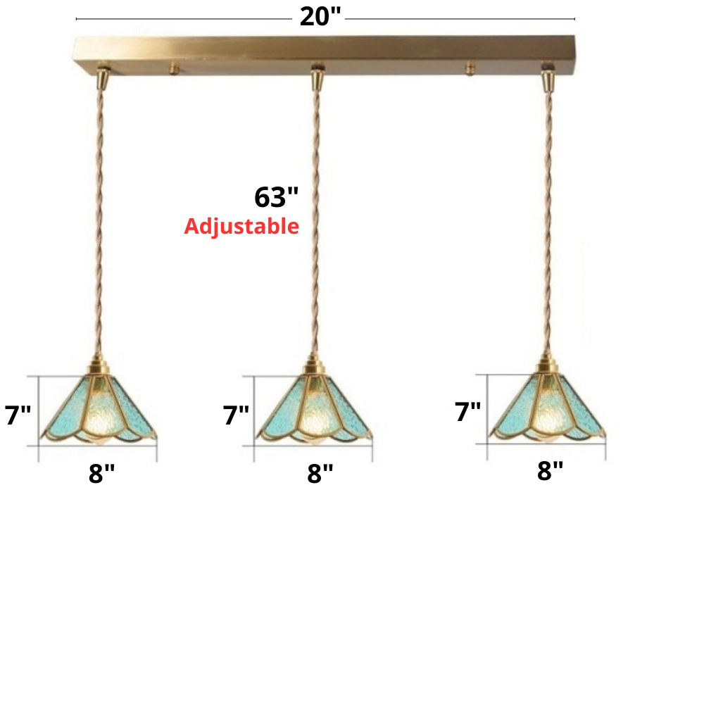 Vintage Glas-in-lood Hanglampen