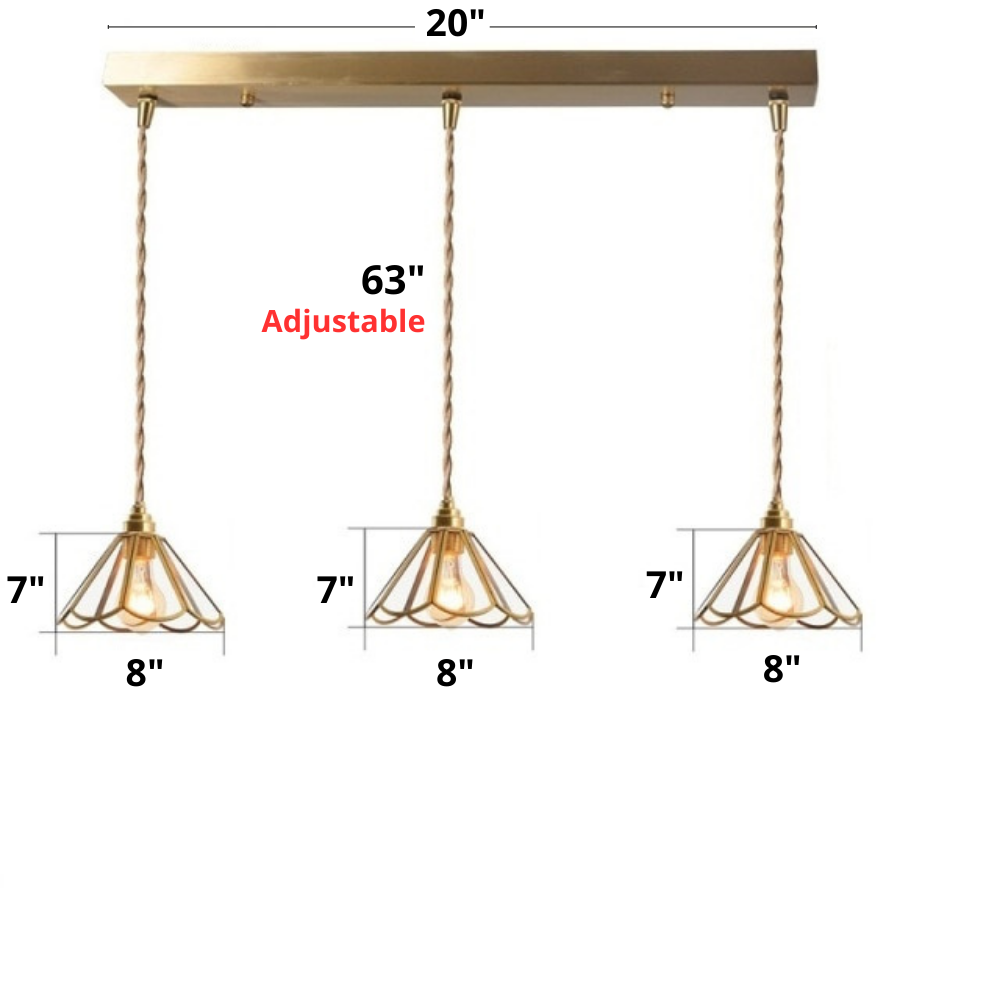 Vintage Glas-in-lood Hanglampen