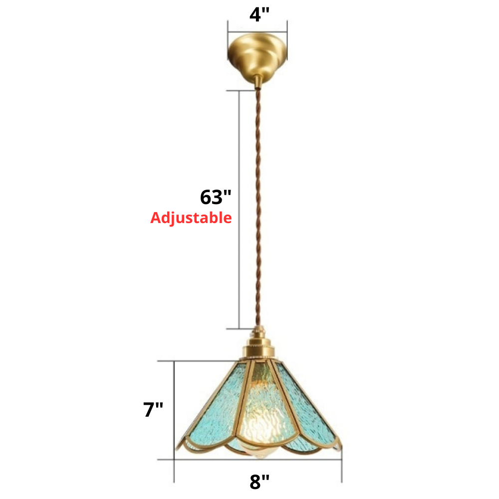 Vintage Glas-in-lood Hanglampen