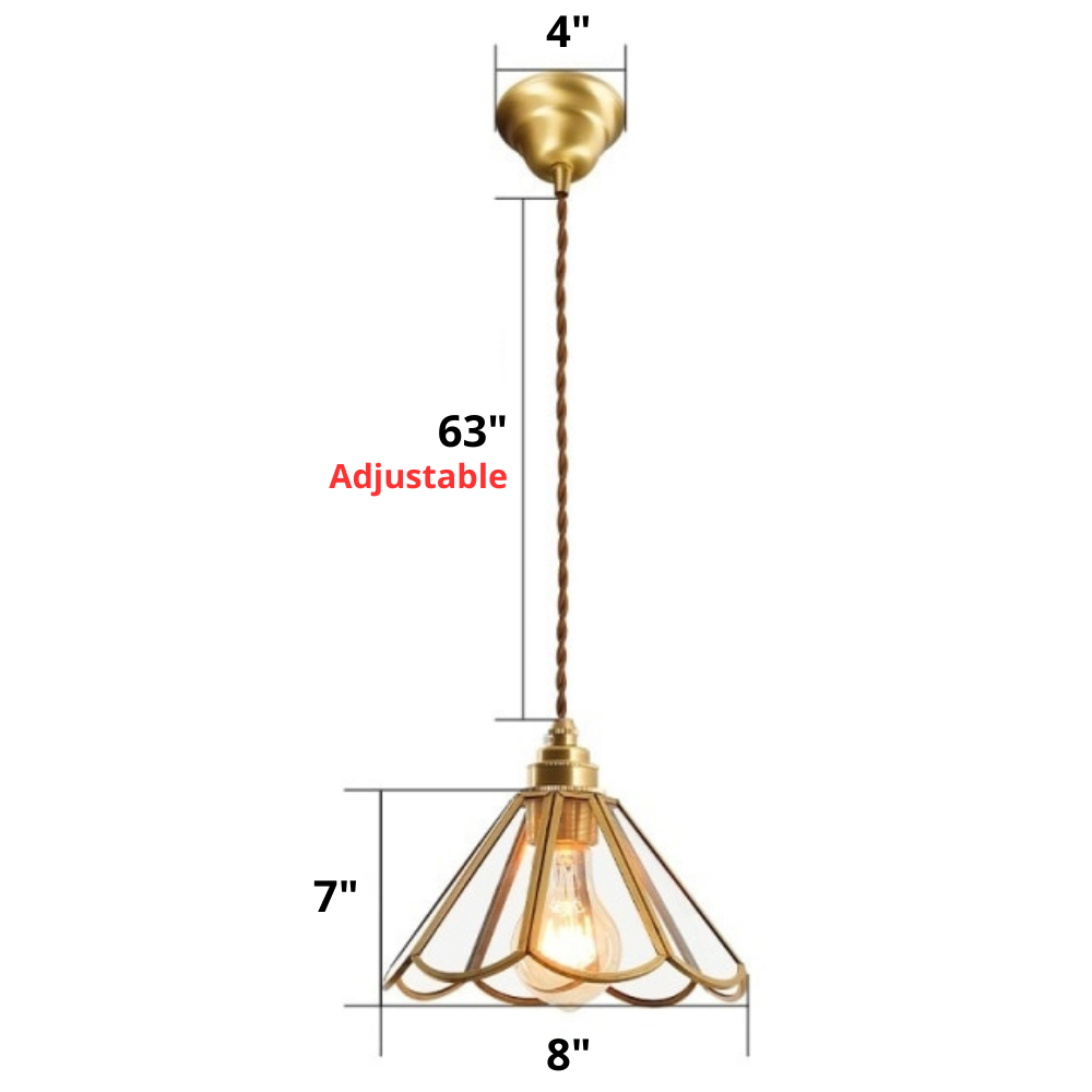 Vintage Glas-in-lood Hanglampen