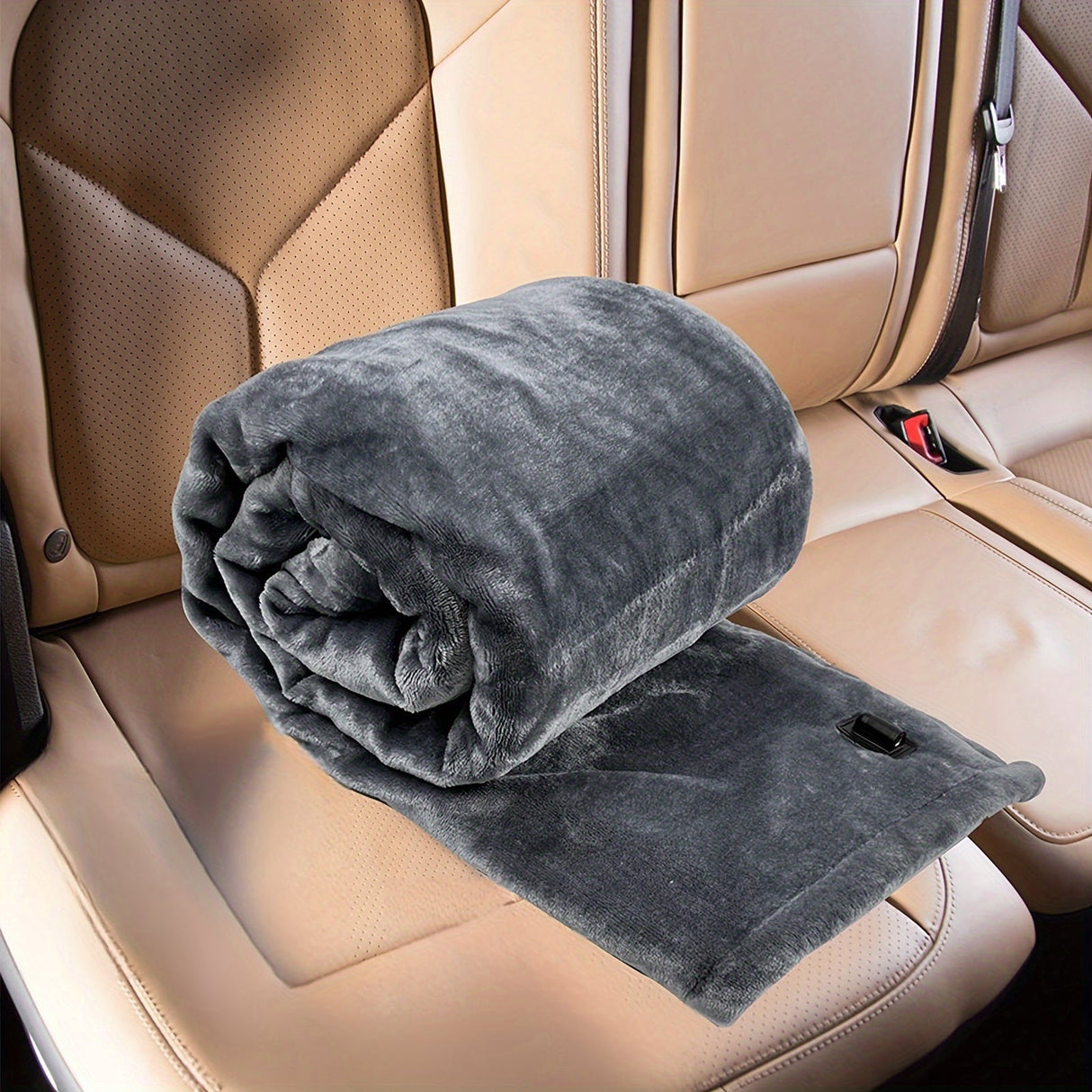 12V Verwarmde Autodeken - Zachte Flanellen Deken met Oververhittingsbeveiliging voor Auto en Kamperen