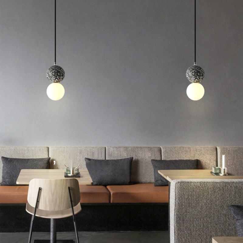 Aurora Kleine LED Hanglampen - Modern Design met Zwart en Wit Glas voor Eettafel en Keuken