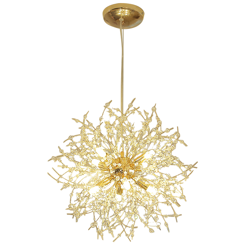 Luna Elegante LED Hanglamp - Luxe Witte en Gouden Verlichting voor Woonkamer en Eetkamer