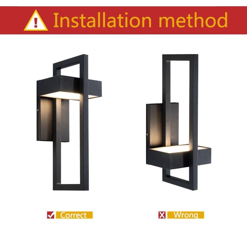 Moderne Buiten Wandlamp – Weerbestendige LED Verlichting voor Tuin, Terras, en Balkon – Roestvrij Staal en Acryl
