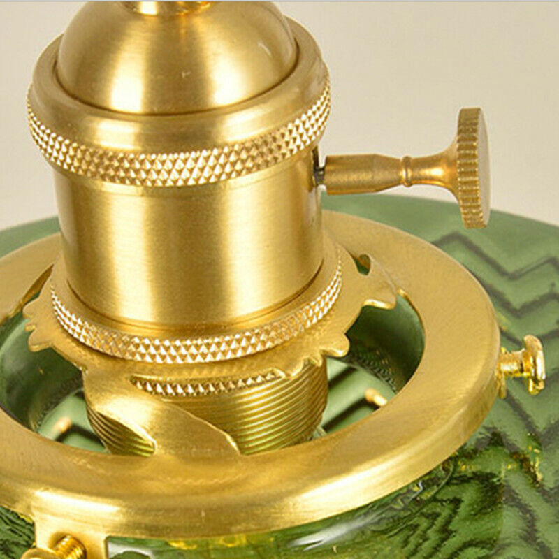Retro Korte Cilinder Golvend Glazen Hanglamp