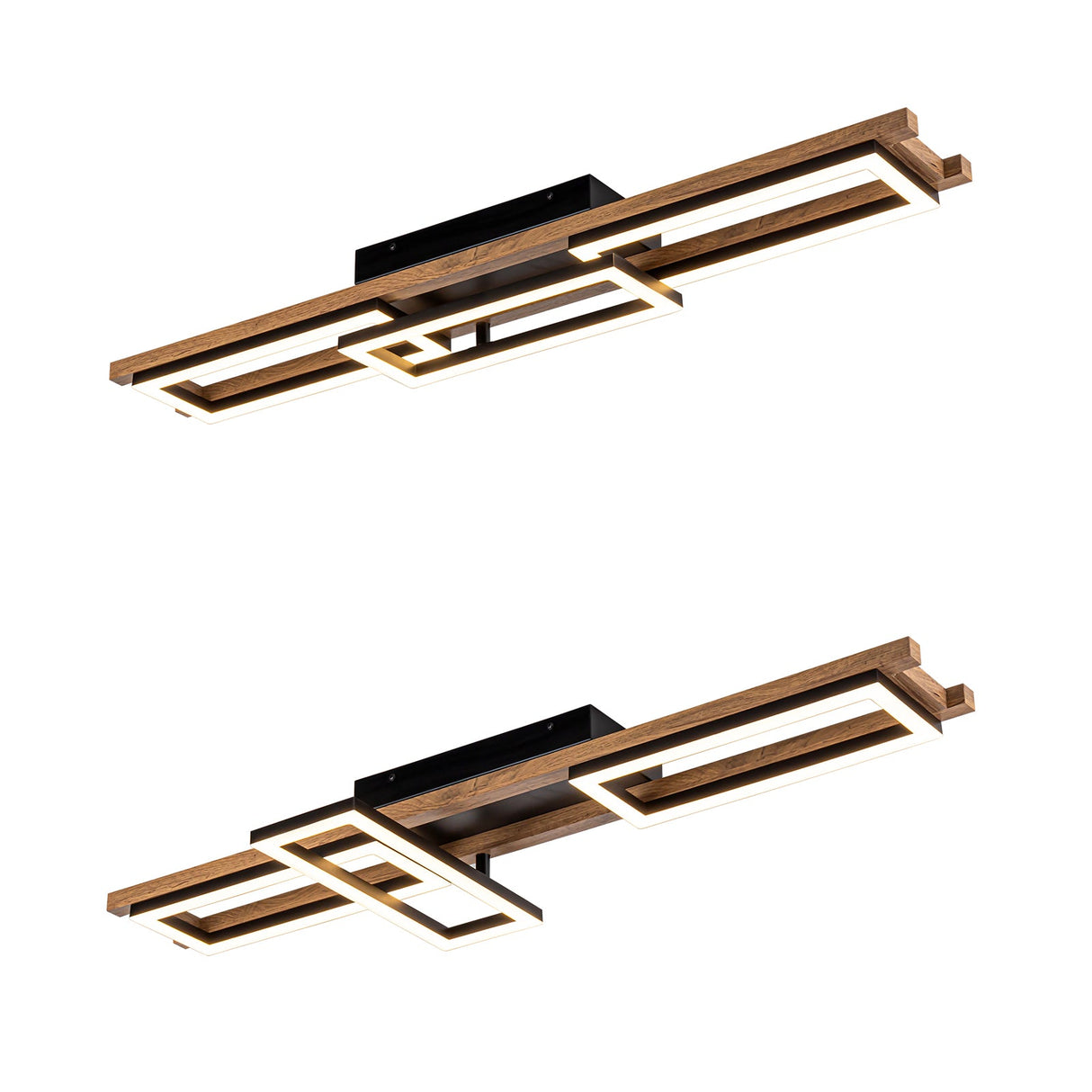 Moderne Houten LED Plafondlamp