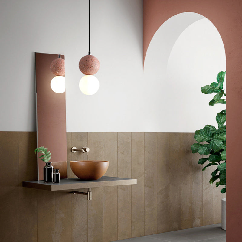 Aurora Kleine LED Hanglampen - Modern Design met Zwart en Wit Glas voor Eettafel en Keuken