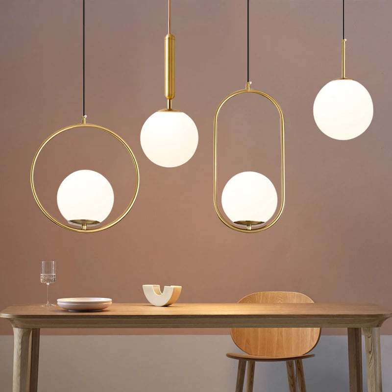 Moderne Nordic Glazen Hanglampen