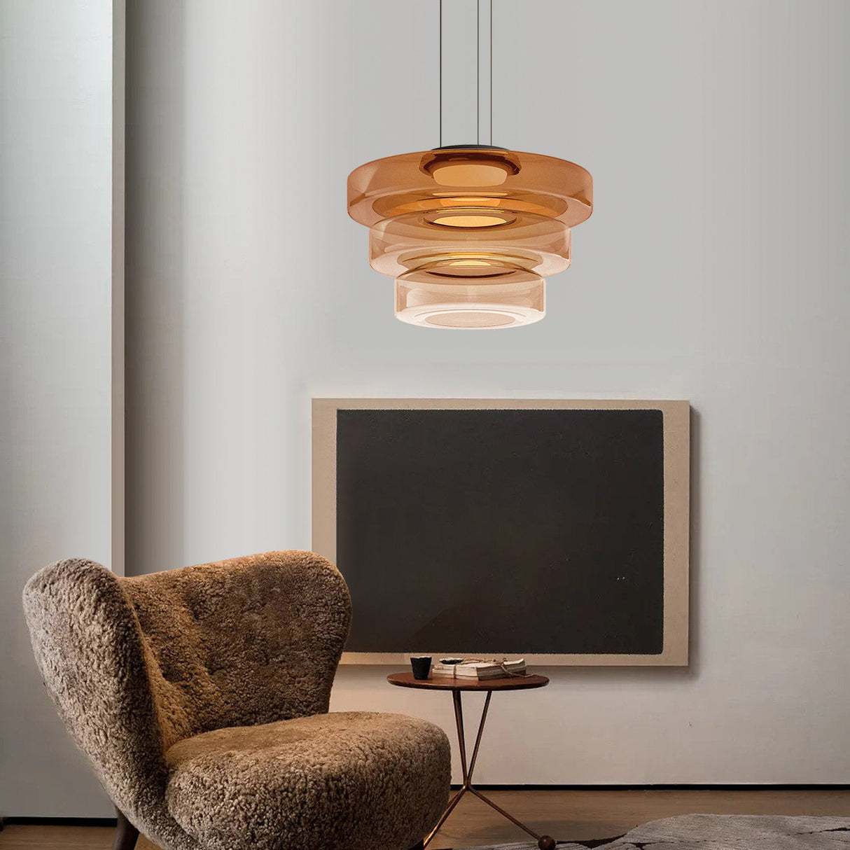 Nordic Postmoderne Creatieve Glazen Hanglamp voor Keukeneiland