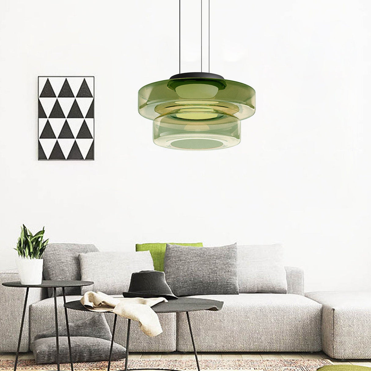 Nordic Postmoderne Creatieve Glazen Hanglamp voor Keukeneiland
