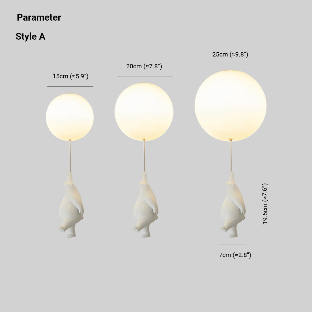 SkyDream Kinder Plafondlamp met Beer en Ballon - Speels Design en Energiezuinige LED Verlichting