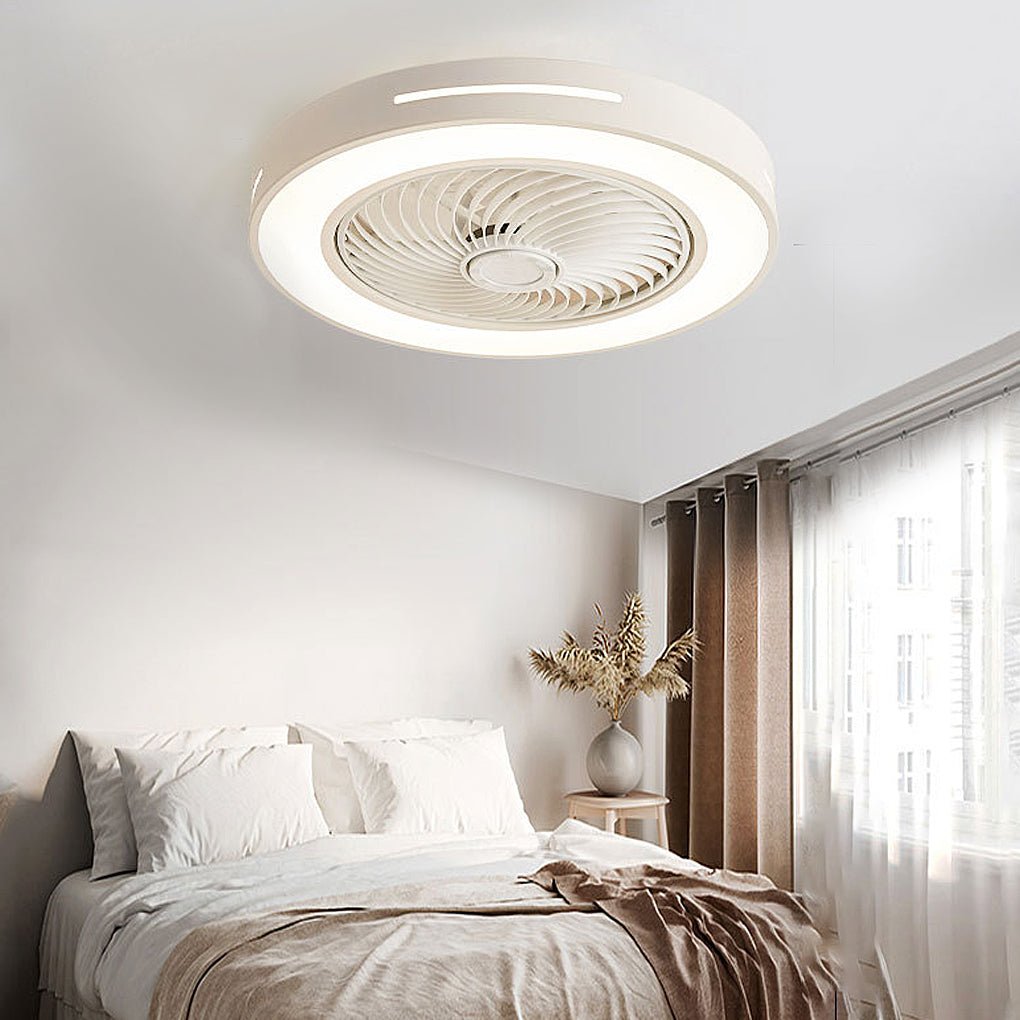 Inverter Ventilatieloze Plafondventilator Licht Intelligente Plafondventilator Lamp met Afstandsbediening Windgeleiding