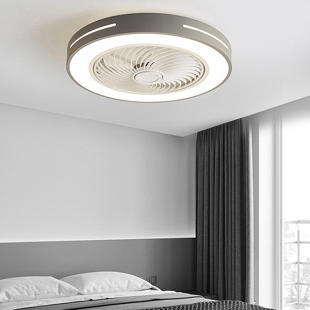 Inverter Ventilatieloze Plafondventilator Licht Intelligente Plafondventilator Lamp met Afstandsbediening Windgeleiding