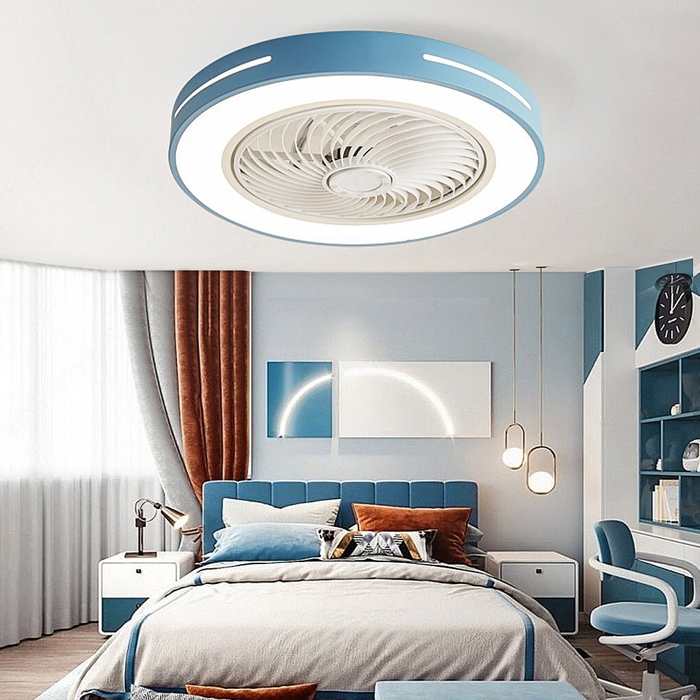 Inverter Ventilatieloze Plafondventilator Licht Intelligente Plafondventilator Lamp met Afstandsbediening Windgeleiding