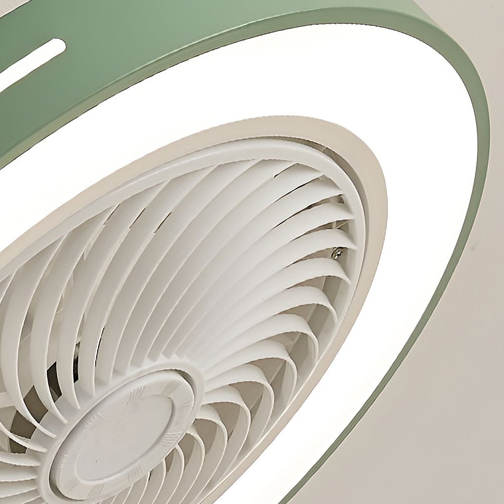 Inverter Ventilatieloze Plafondventilator Licht Intelligente Plafondventilator Lamp met Afstandsbediening Windgeleiding