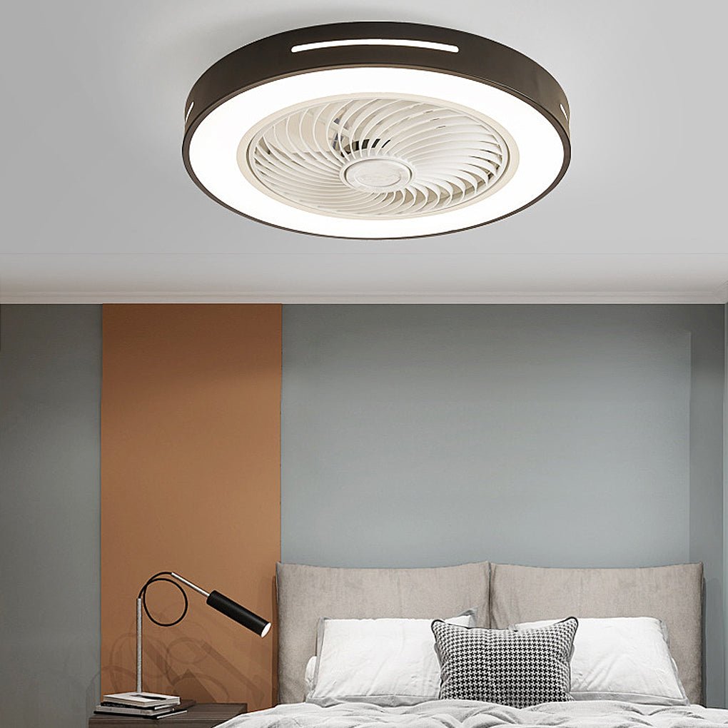 Inverter Ventilatieloze Plafondventilator Licht Intelligente Plafondventilator Lamp met Afstandsbediening Windgeleiding