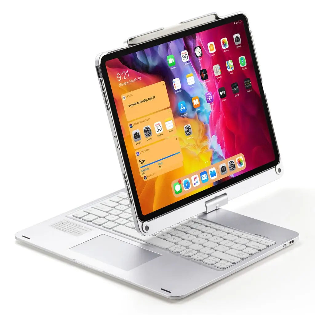 iPad Toetsenbord Hoes - Draadloos, Verlicht Toetsenbord, Multi-Gebaren Ondersteuning & USB-C Opladen