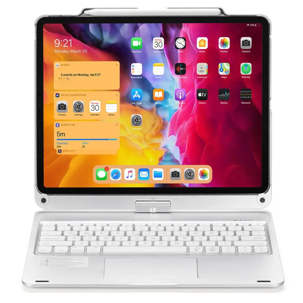 iPad Toetsenbord Hoes - Draadloos, Verlicht Toetsenbord, Multi-Gebaren Ondersteuning & USB-C Opladen