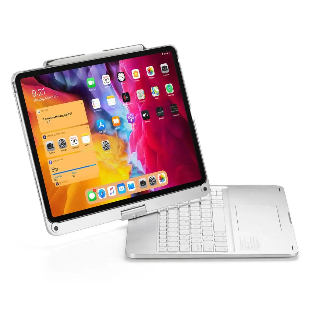 iPad Toetsenbord Hoes - Draadloos, Verlicht Toetsenbord, Multi-Gebaren Ondersteuning & USB-C Opladen