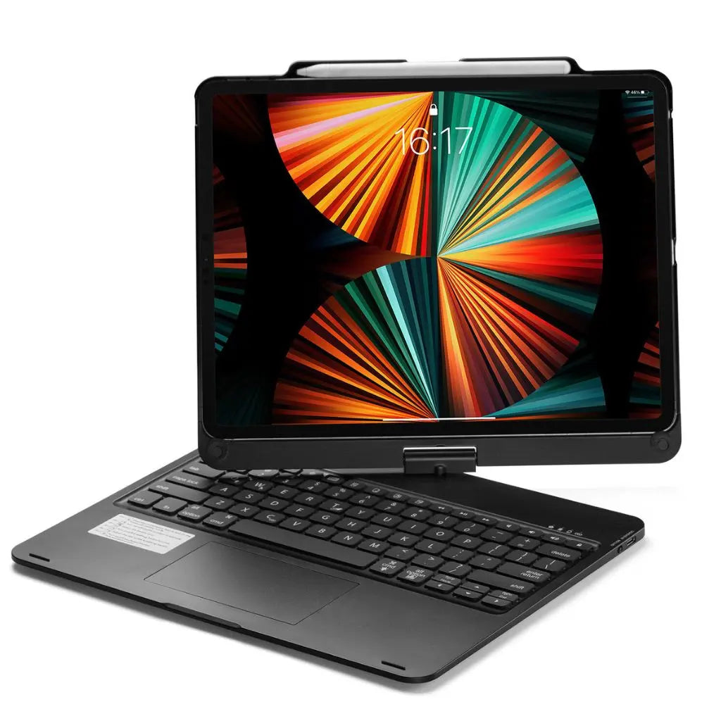 iPad Toetsenbord Hoes - Draadloos, Verlicht Toetsenbord, Multi-Gebaren Ondersteuning & USB-C Opladen