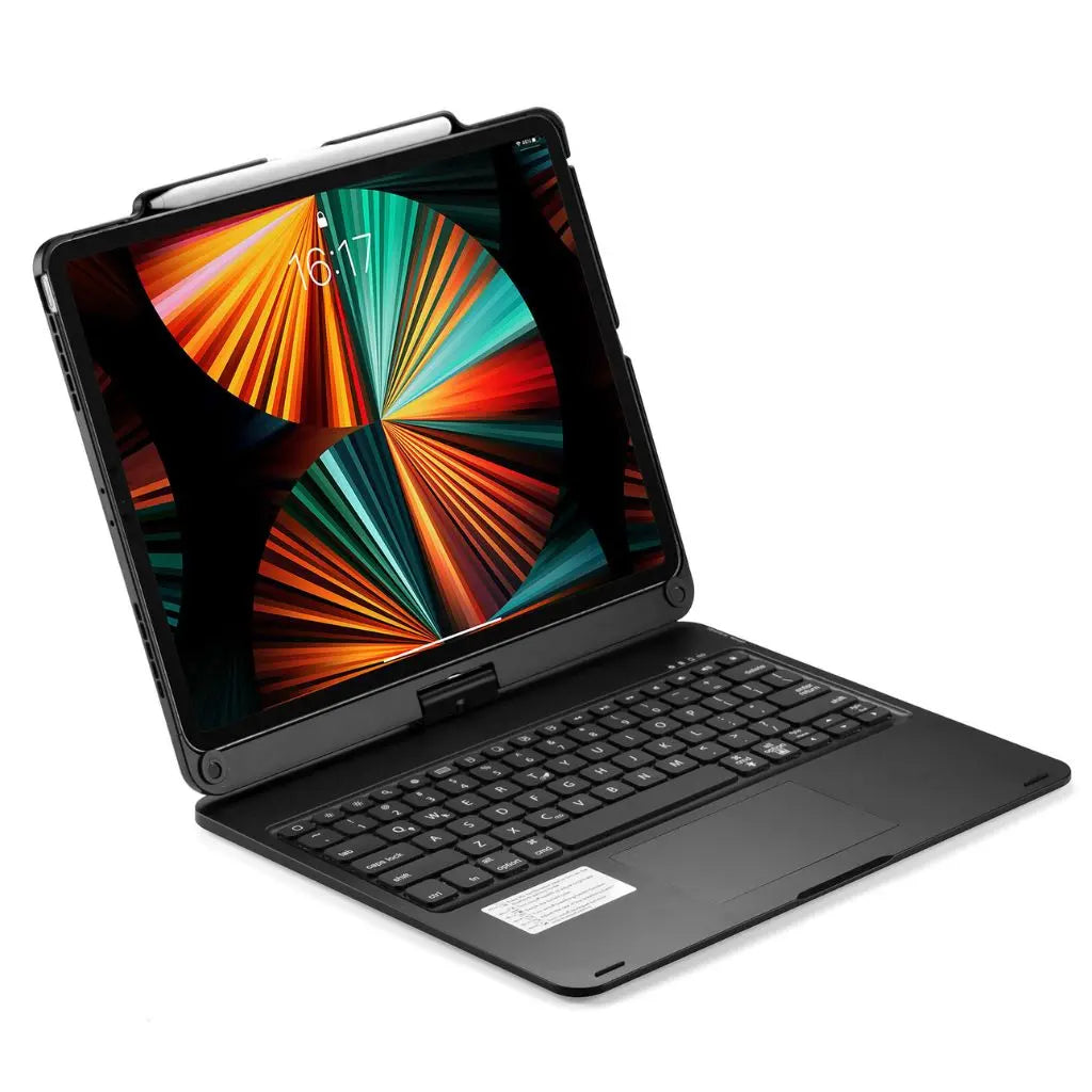 iPad Toetsenbord Hoes - Draadloos, Verlicht Toetsenbord, Multi-Gebaren Ondersteuning & USB-C Opladen