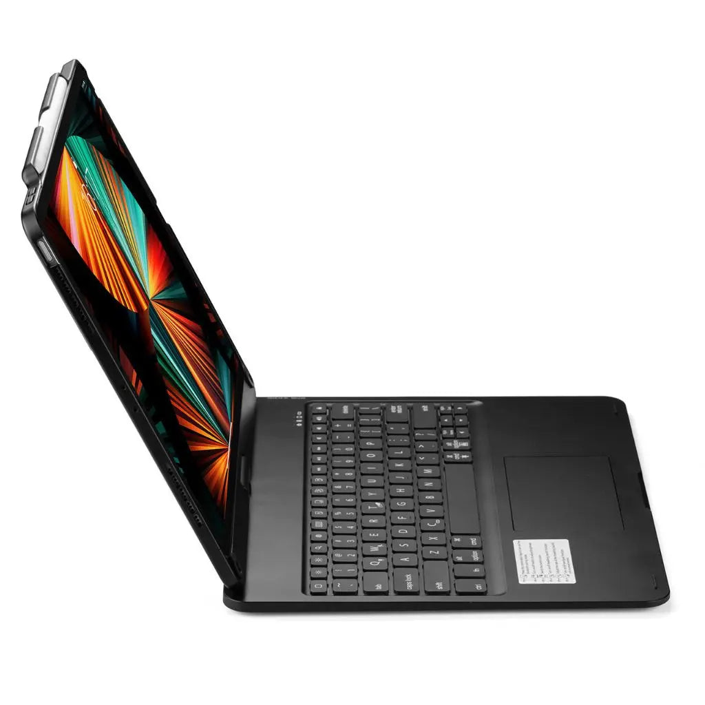 iPad Toetsenbord Hoes - Draadloos, Verlicht Toetsenbord, Multi-Gebaren Ondersteuning & USB-C Opladen