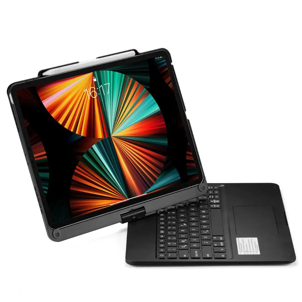 iPad Toetsenbord Hoes - Draadloos, Verlicht Toetsenbord, Multi-Gebaren Ondersteuning & USB-C Opladen