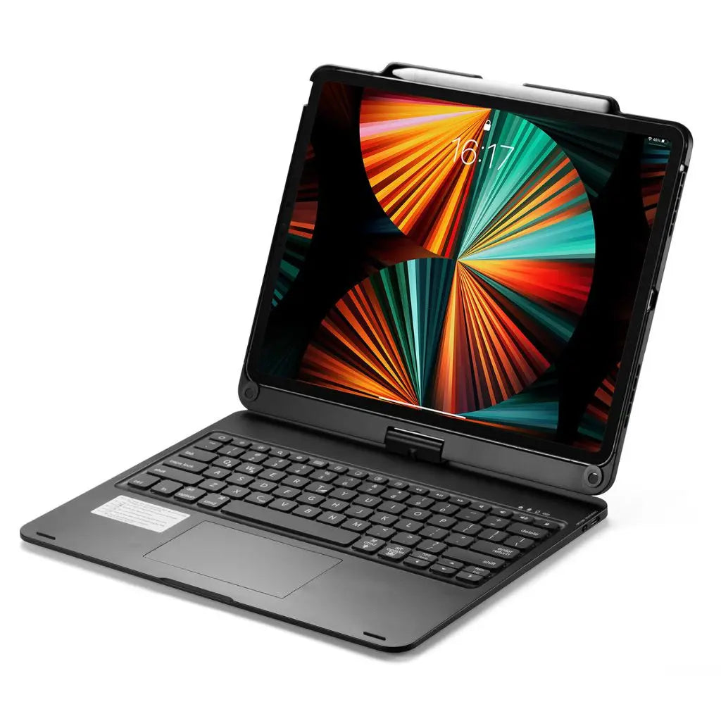 iPad Toetsenbord Hoes - Draadloos, Verlicht Toetsenbord, Multi-Gebaren Ondersteuning & USB-C Opladen