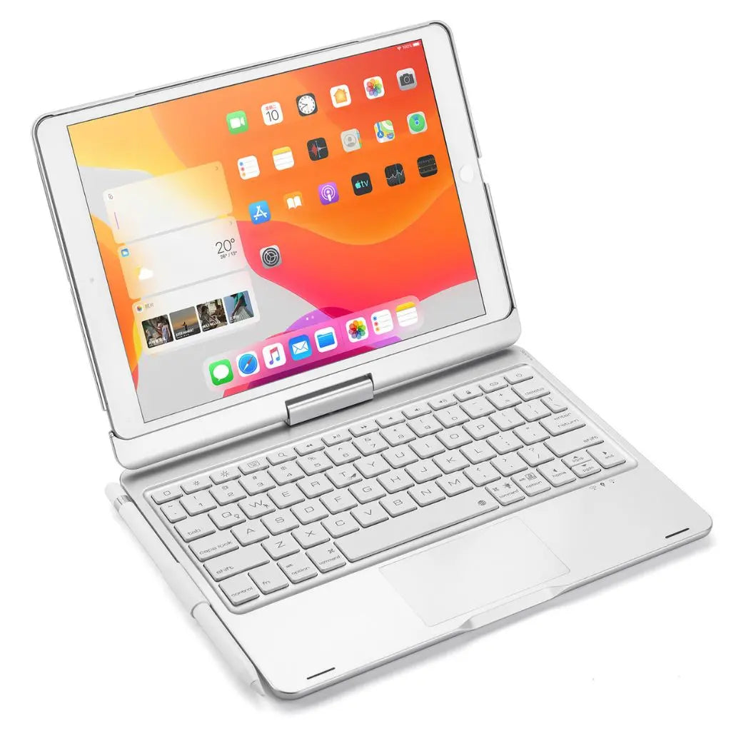 iPad Toetsenbord Hoes - Draadloos, Verlicht Toetsenbord, Multi-Gebaren Ondersteuning & USB-C Opladen