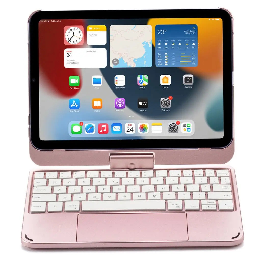iPad Toetsenbord Hoes - Draadloos, Verlicht Toetsenbord, Multi-Gebaren Ondersteuning & USB-C Opladen