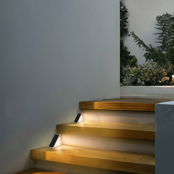 Anti-inbraak Solar Trapverlichting – Waterdicht, Bewegingssensor, Energiezuinige LED Veiligheidslamp voor Buiten
