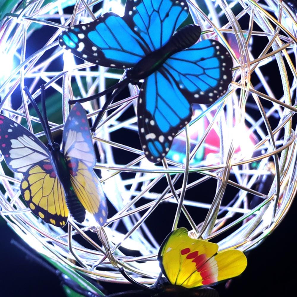 Solar Vlinder Tuinlamp - LED Sfeerverlichting voor Tuin, Patio & Terras | Energiezuinige Decoratieve Buitenlamp