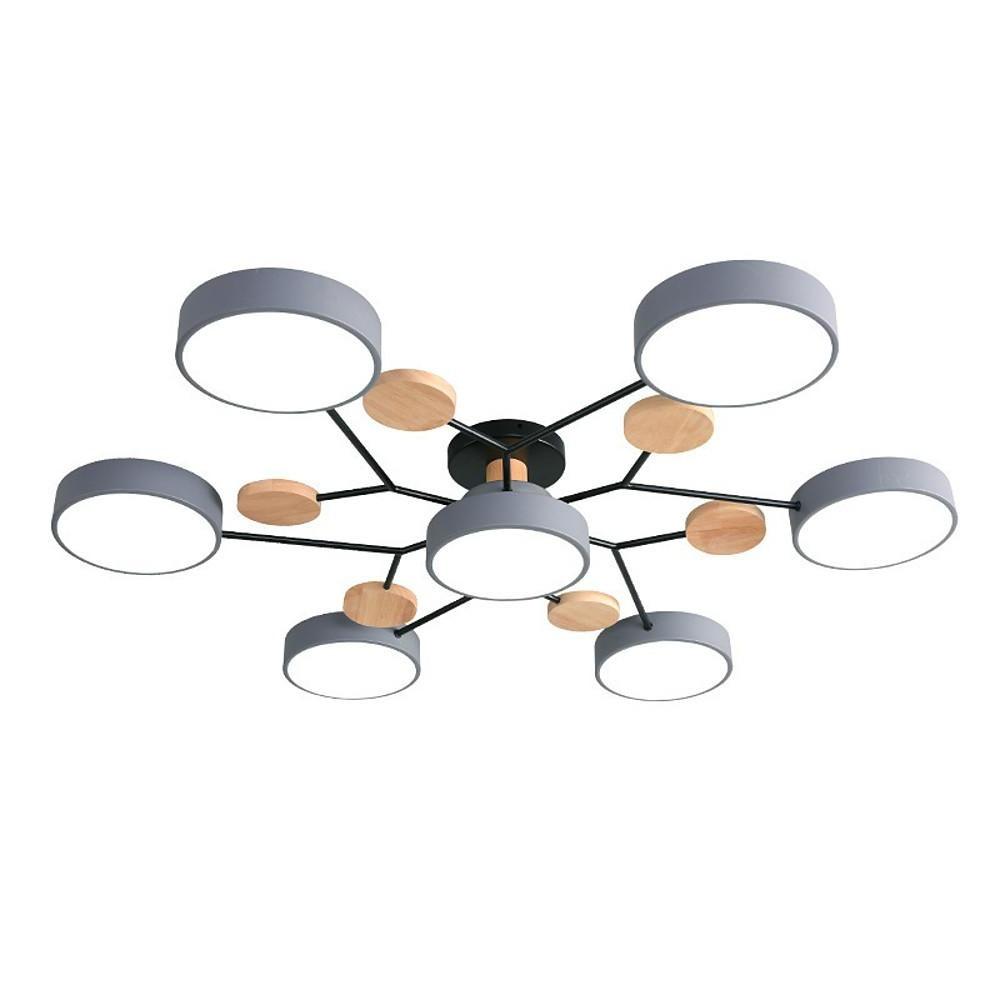 Sputnik Artistieke Slaapkamerlampen Kroonluchters Metaal Hout Bamboe Baby Kinderlampen Plafondlampen