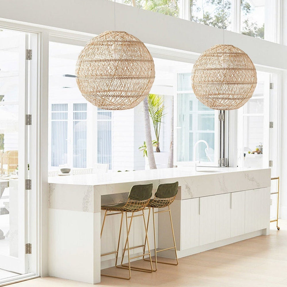 Handgeweven Rotan Hanglamp - Landelijke Stijl