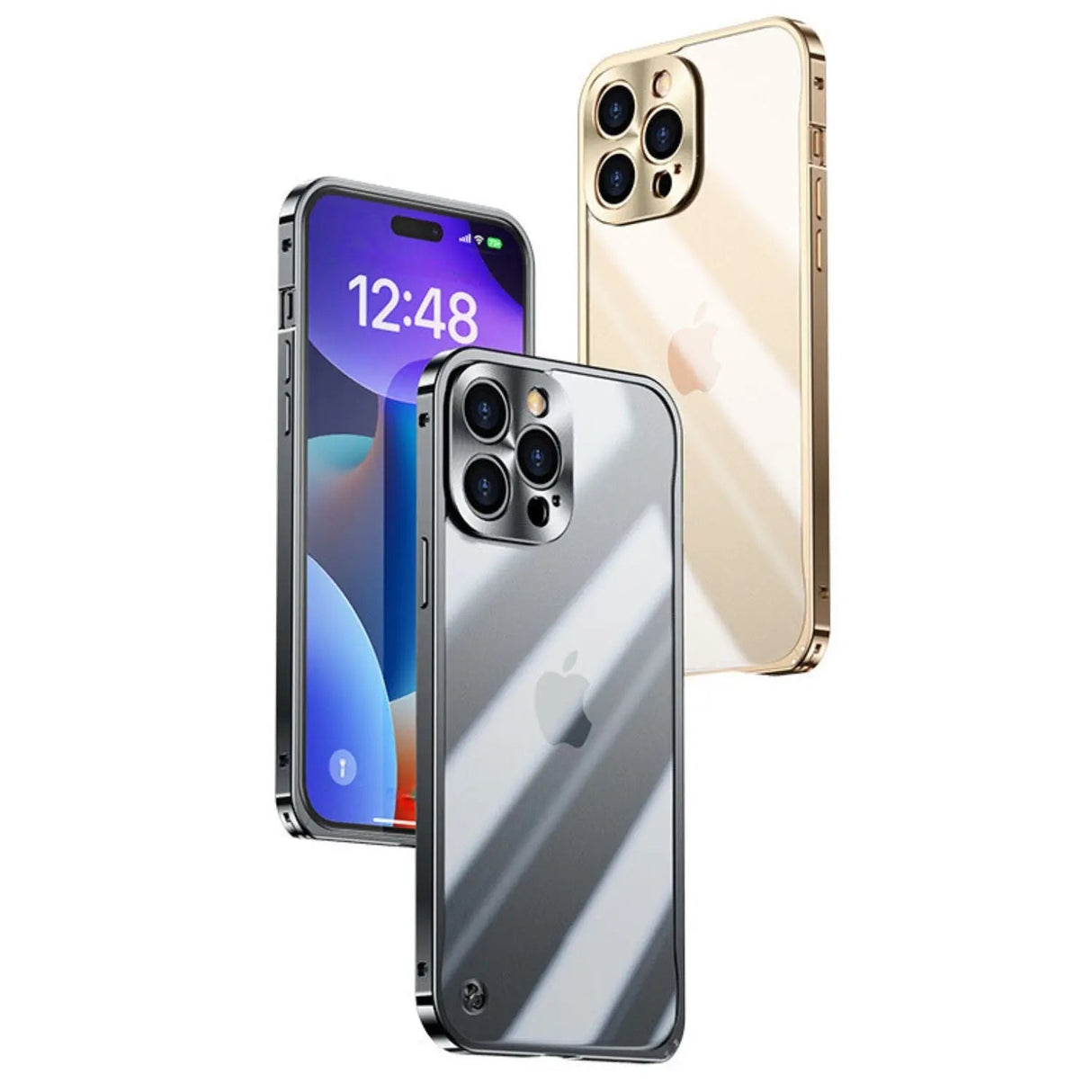 Metaal Luxe MagSafe Hoesje voor iPhone Pro Max - Slank en Stijlvol Design met Maximale Bescherming