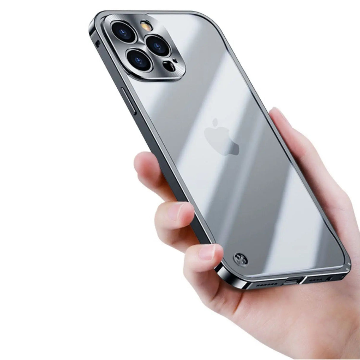 Metaal Luxe MagSafe Hoesje voor iPhone Pro Max - Slank en Stijlvol Design met Maximale Bescherming